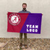 Alabama vs Custom Team House Divided Flag, NCAA Spirit Flag 2 Alabama vs Custom Team House Divided Flag, NCAA Spirit Flag