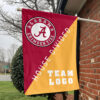 Alabama vs Custom Team House Divided Flag, NCAA Team Flag 1 Alabama vs Custom Team House Divided Flag, NCAA Team Flag