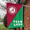 Alabama vs Custom Team House Divided Flag, NCAA Two Team Flag 1 Alabama vs Custom Team House Divided Flag, NCAA Two Team Flag