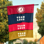Alabama vs Custom Team House Divided Flag, Personalized College Flag
