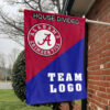 Alabama vs Custom Team House Divided Flag, Personalized Game Day Flag 1 Alabama vs Custom Team House Divided Flag, Personalized Game Day Flag