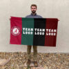 Alabama vs Custom Team House Divided Flag, Personalized House Flag 2 Alabama vs Custom Team House Divided Flag, Personalized House Flag