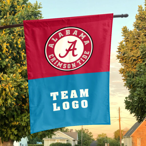 Alabama vs Custom Team House Divided Flag, Personalized NCAA Flag