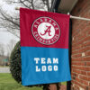 Alabama vs Custom Team House Divided Flag, Personalized NCAA Flag 1 Alabama vs Custom Team House Divided Flag, Personalized NCAA Flag