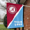 Alabama vs Custom Team House Divided Flag, Personalized Rival Flag 1 Alabama vs Custom Team House Divided Flag, Personalized Rival Flag
