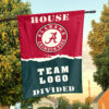 Alabama vs Custom Team House Divided Flag, Personalized Split Flag