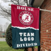 Alabama vs Custom Team House Divided Flag, Personalized Split Flag 1 Alabama vs Custom Team House Divided Flag, Personalized Split Flag