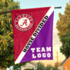 Alabama vs Custom Team House Divided Flag, Personalized Two Team Flag