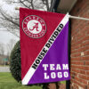 Alabama vs Custom Team House Divided Flag, Personalized Two Team Flag 1 Alabama vs Custom Team House Divided Flag, Personalized Two Team Flag