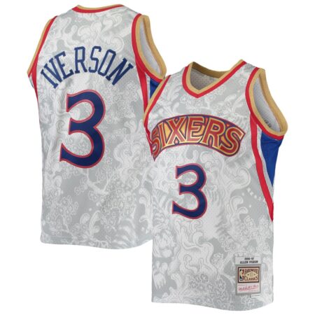 Allen Iverson Philadelphia 76ers Mitchell & Ness Hardwood Classics 1996, Limited Replica Fan Edition