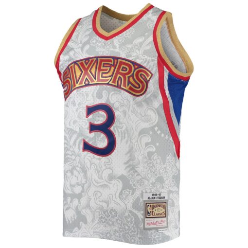 Allen Iverson Philadelphia 76ers Mitchell & Ness Hardwood Classics 1996, Limited Replica Fan Edition