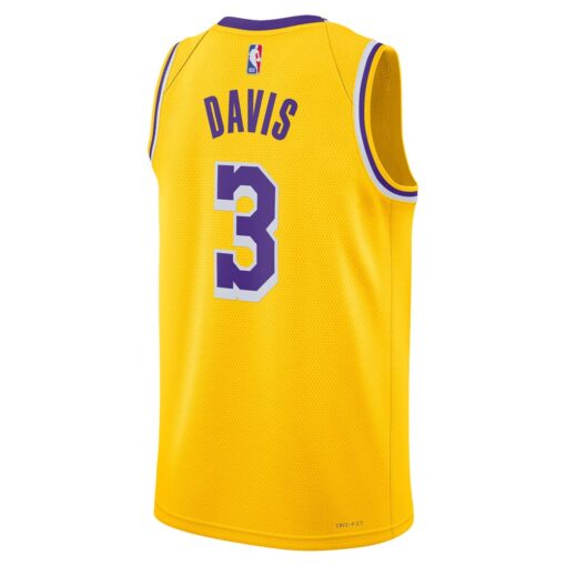 Anthony Davis Los Angeles Lakers Unisex Swingman Jersey – Icon Edition – Gold, Limited Replica Fan Edition