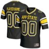 Appalachian State Mountaineers GameDay Greats Unisex NIL Football Fashion Jersey - Black, Limited Replica Fan Edition