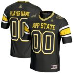 Appalachian State Mountaineers GameDay Greats Unisex NIL Football Fashion Jersey - Black, Limited Replica Fan Edition