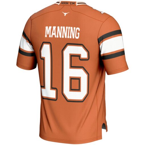 Arch Manning Texas Longhorns GameDay Greats NIL Player Football Jersey – Texas Orange, Limited Replica Fan Edition