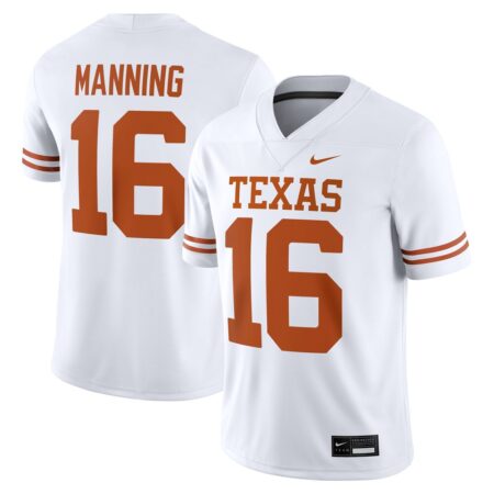 Arch Manning Texas Longhorns Nike Game Jersey – White, Limited Replica Fan Edition