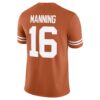 Arch Manning Texas Longhorns Nike NIL Football Game Jersey - Orange, Limited Replica Fan Edition