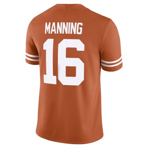 Arch Manning Texas Longhorns Nike NIL Football Game Jersey – Orange, Limited Replica Fan Edition