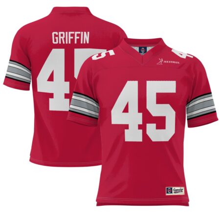 Archie Griffin Ohio State Buckeyes GameDay Greats Heisman Football Jersey – Scarlet, Limited Replica Fan Edition