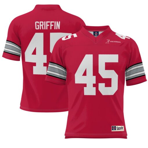 Archie Griffin Ohio State Buckeyes GameDay Greats Heisman Football Jersey – Scarlet, Limited Replica Fan Edition