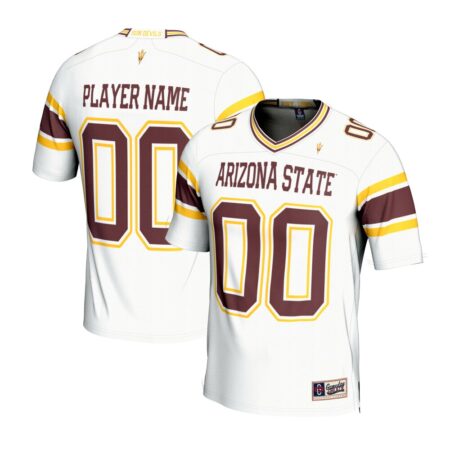 Arizona State Sun Devils GameDay Greats Unisex NIL Pick-A-Player Lightweight Football Fashion Jersey – White, Limited Replica Fan Edition