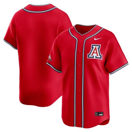 Arizona Wildcats Nike College Limited Baseball Jersey – Red, Limited Replica Fan Edition