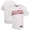 Arkansas Razorbacks Nike Limited Baseball Jersey - White, Limited Replica Fan Edition