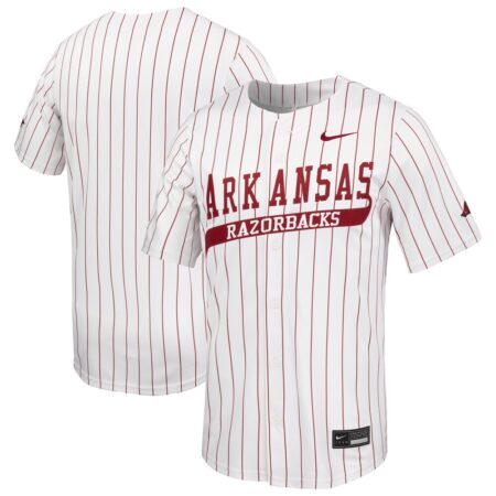Arkansas Razorbacks Nike Limited Baseball Jersey – White, Limited Replica Fan Edition