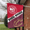 Atlanta vs Cleveland House Divided Flag, NBA House Divided Flag