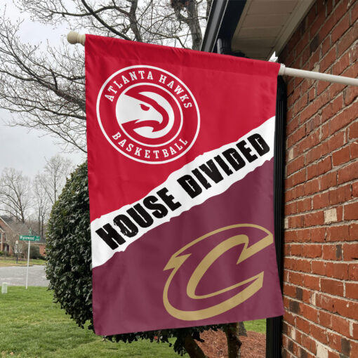 Atlanta vs Cleveland House Divided Flag, NBA House Divided Flag
