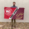 Atlanta vs Cleveland House Divided Flag, NBA House Divided Flag