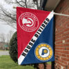 Atlanta vs Indiana House Divided Flag, NBA House Divided Flag 1 Atlanta vs Indiana House Divided Flag, NBA House Divided Flag