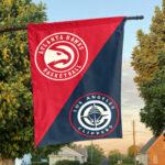 Atlanta vs LA House Divided Flag, NBA House Divided Flag