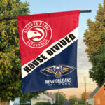 Atlanta vs New Orleans House Divided Flag, NBA House Divided Flag