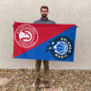 Atlanta vs Orlando House Divided Flag, NBA House Divided Flag 2 Atlanta vs Orlando House Divided Flag, NBA House Divided Flag