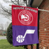 Atlanta vs Utah House Divided Flag, NBA House Divided Flag