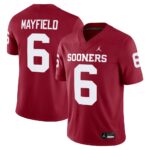Baker Mayfield Oklahoma Sooners Jordan Brand Alumni Player Game Jersey - Crimson, Limited Replica Fan Edition