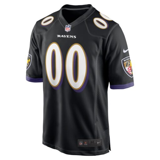 Baltimore Ravens  Alternate Custom Game Jersey – Black, Limited Replica Fan Edition