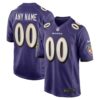 Baltimore Ravens Custom Game Jersey - Purple, Limited Replica Fan Edition