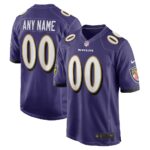 Baltimore Ravens  Alternate Custom Game Jersey – Black, Limited Replica Fan Edition