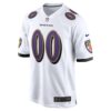 Baltimore Ravens Custom Game Jersey - White, Limited Replica Fan Edition