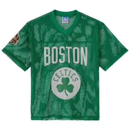 Boston Celtics OVO x NBA Mesh Football Fashion Jersey – Green, Limited Replica Fan Edition