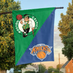 Boston vs New York House Divided Flag, NBA House Divided Flag