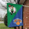 Boston vs New York House Divided Flag, NBA House Divided Flag 1 Boston vs New York House Divided Flag, NBA House Divided Flag