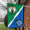 Boston vs Orlando House Divided Flag, NBA House Divided Flag 1 Boston vs Orlando House Divided Flag, NBA House Divided Flag