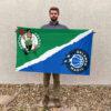 Boston vs Orlando House Divided Flag, NBA House Divided Flag 2 Boston vs Orlando House Divided Flag, NBA House Divided Flag