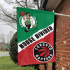 Boston vs Toronto House Divided Flag, NBA House Divided Flag 1 Boston vs Toronto House Divided Flag, NBA House Divided Flag