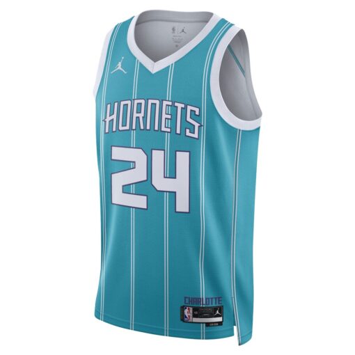 Brandon Miller Charlotte Hornets Unisex NBA Draft Swingman Jersey – Icon Edition – Teal, Limited Replica Fan Edition