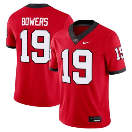 Brock Bowers Georgia Bulldogs Nike Player Game Jersey – Red, Limited Replica Fan Edition