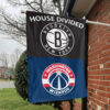 Brooklyn vs Washington House Divided Flag, NBA House Divided Flag 1 Brooklyn vs Washington House Divided Flag, NBA House Divided Flag